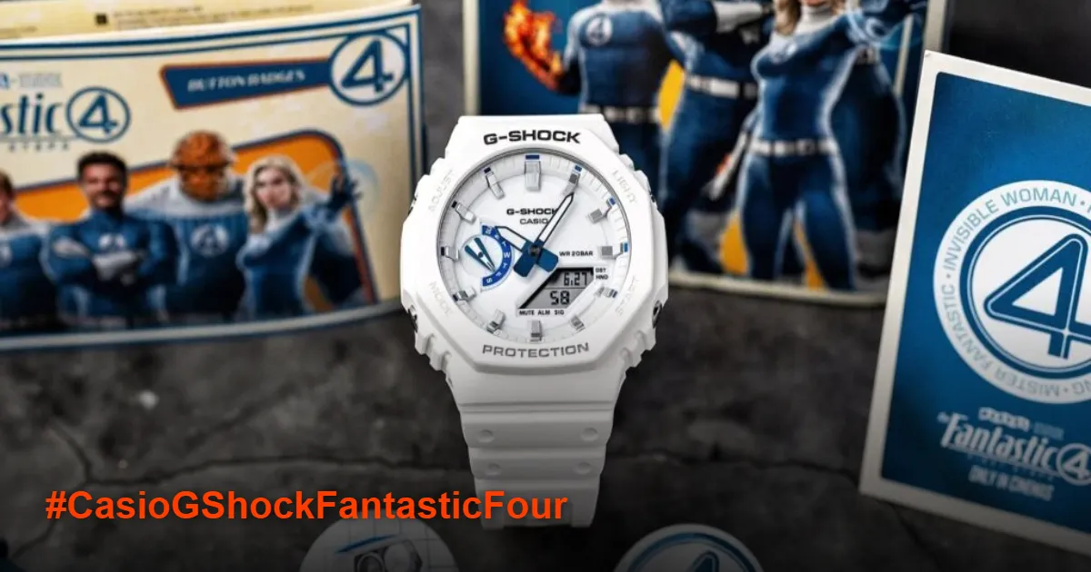 Casio G-Shock Rilis Jam Tangan Edisi Terbatas Kolaborasi Marvel Fantastic Four