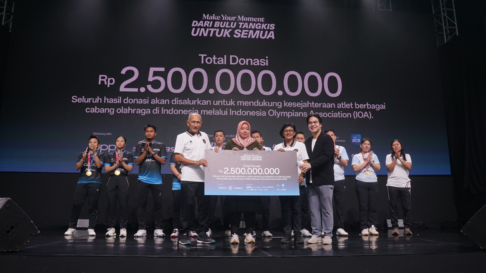 OPPO dan IOA Sukses Kumpulkan Rp2,5 Miliar untuk Atlet Lintas Cabang