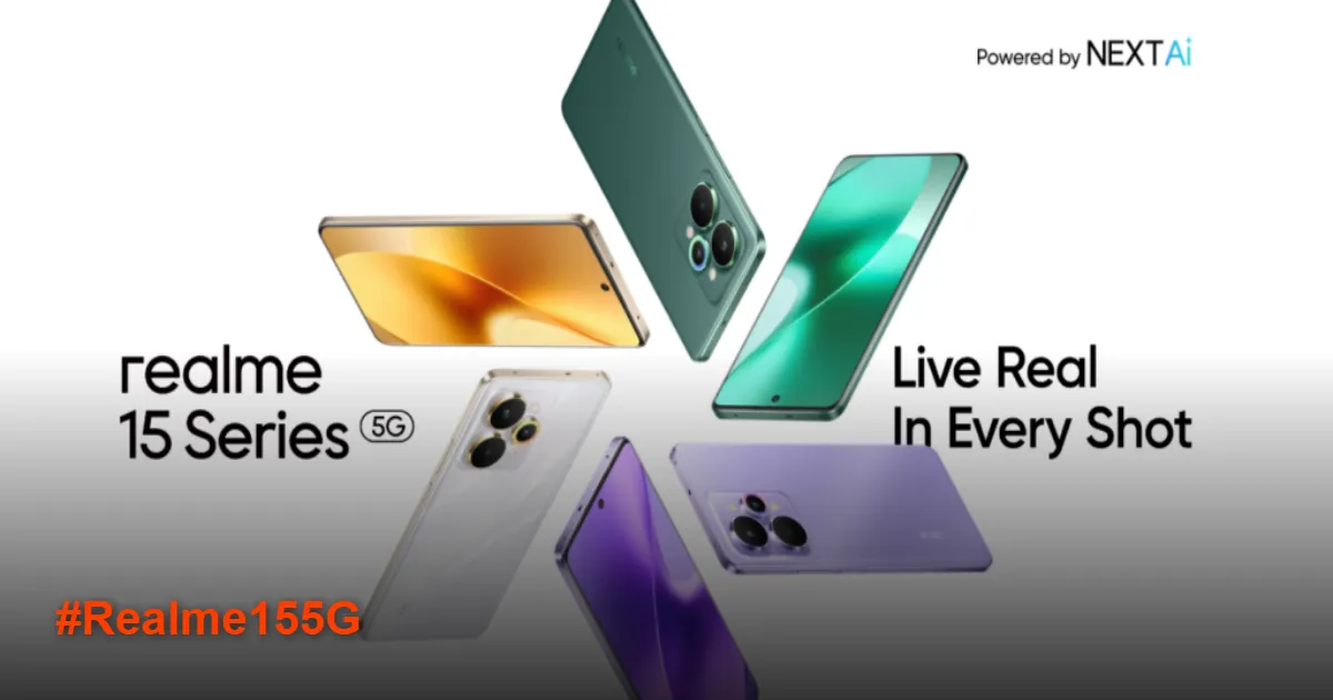 Realme 15 5G dan 15 Pro 5G Resmi Dirilis di India, Ini Spesifikasi dan Harganya