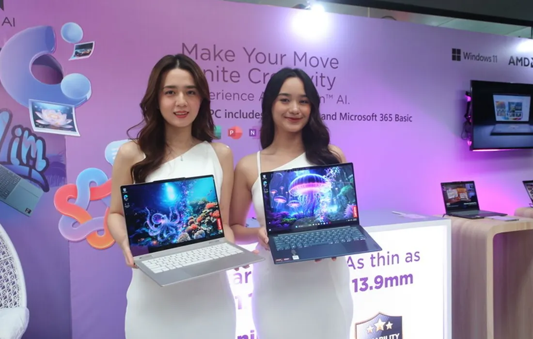 Lenovo Yoga 7 2-in-1 dan seri Copilot+ PC terbaru berbasis AMD Ryzen AI