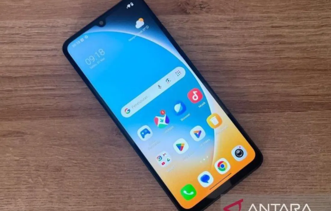 Ilustrasi sinyal lemah di keramaian dengan simbol jaringan seluler yang rendah