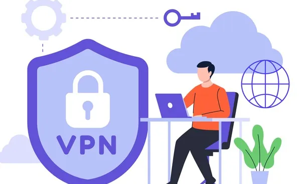 Ilustrasi VPN yang melindungi privasi online pengguna