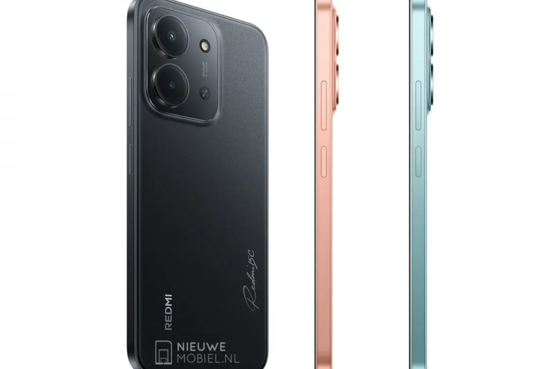 Redmi 15C dalam gambar bocoran resmi dengan empat pilihan warna