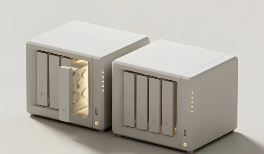 Ilustrasi produk NAS pertama Xiaomi yang akan diluncurkan Desember 2025