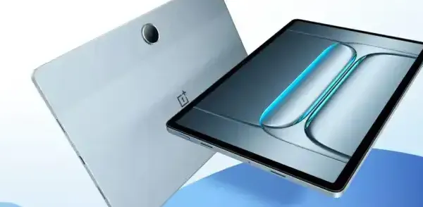 OnePlus Pad Lite tablet dengan desain elegan warna Aero Blue