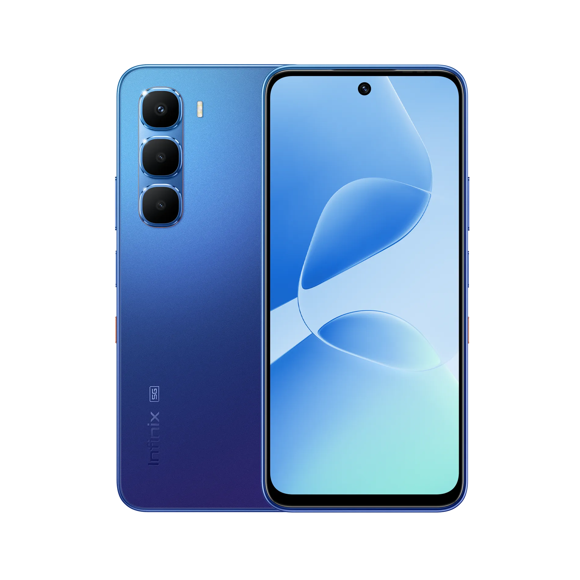 Infinix Hot 60 5G smartphone dengan layar lebar dan desain modern