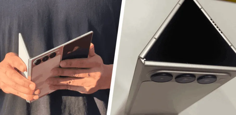 Konsep ponsel lipat tiga TECNO PHANTOM Ultimate G Fold dengan desain G-Shape