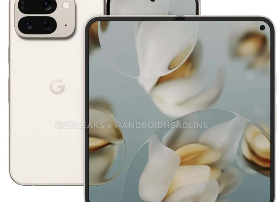 Google Pixel 10 Pro Fold smartphone lipat dengan layar terkembang