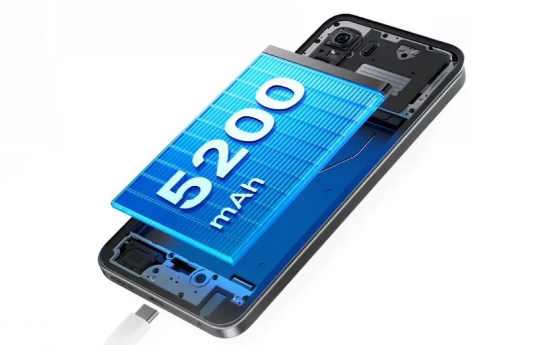 Infinix Hot 60 5G smartphone dengan layar 6.7 inci dan desain modern