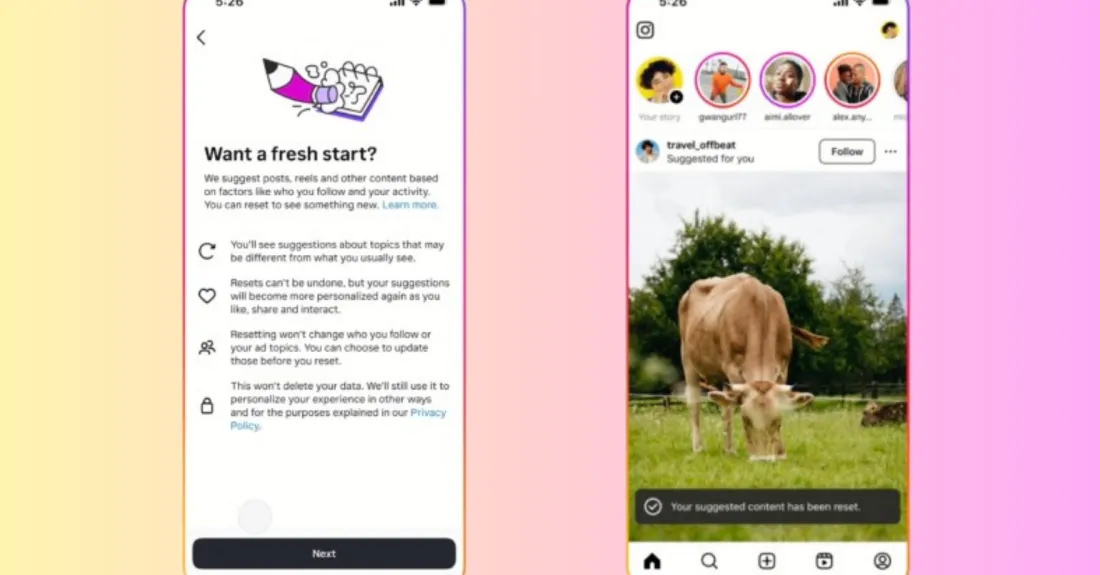 Tutorial reset algoritma Instagram untuk memulai feed dari awal