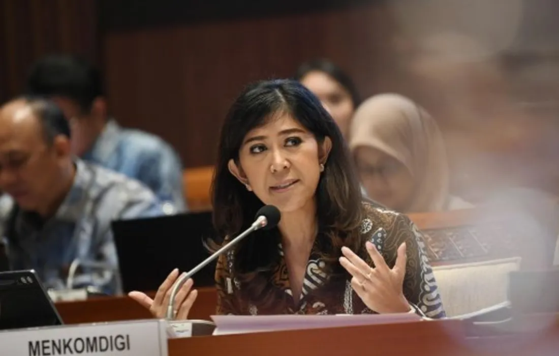 Menteri Komunikasi dan Digital Meutya Hafid berbicara tentang perlindungan anak di platform digital