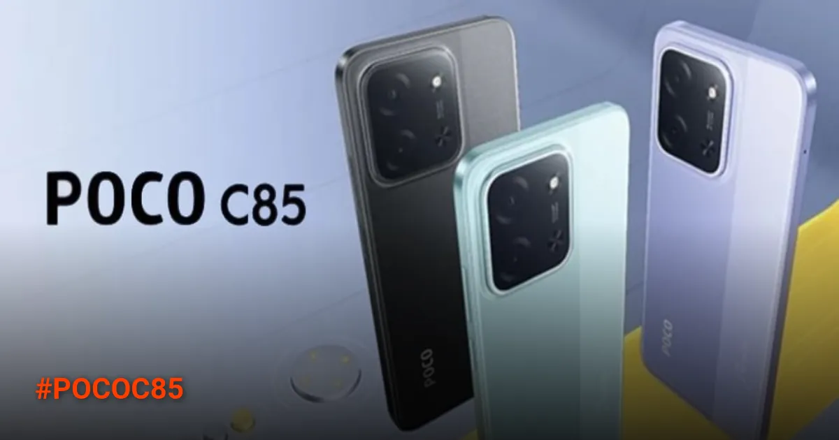 POCO C85 Resmi Dirilis: Baterai 6000 mAh dan Harga Terjangkau