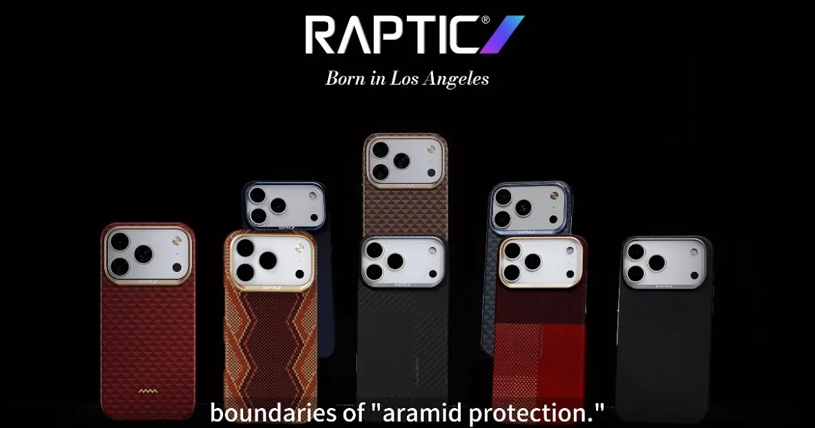 Case Raptic Aramid Fiber untuk iPhone 17 series dengan desain tipis dan anyaman premium