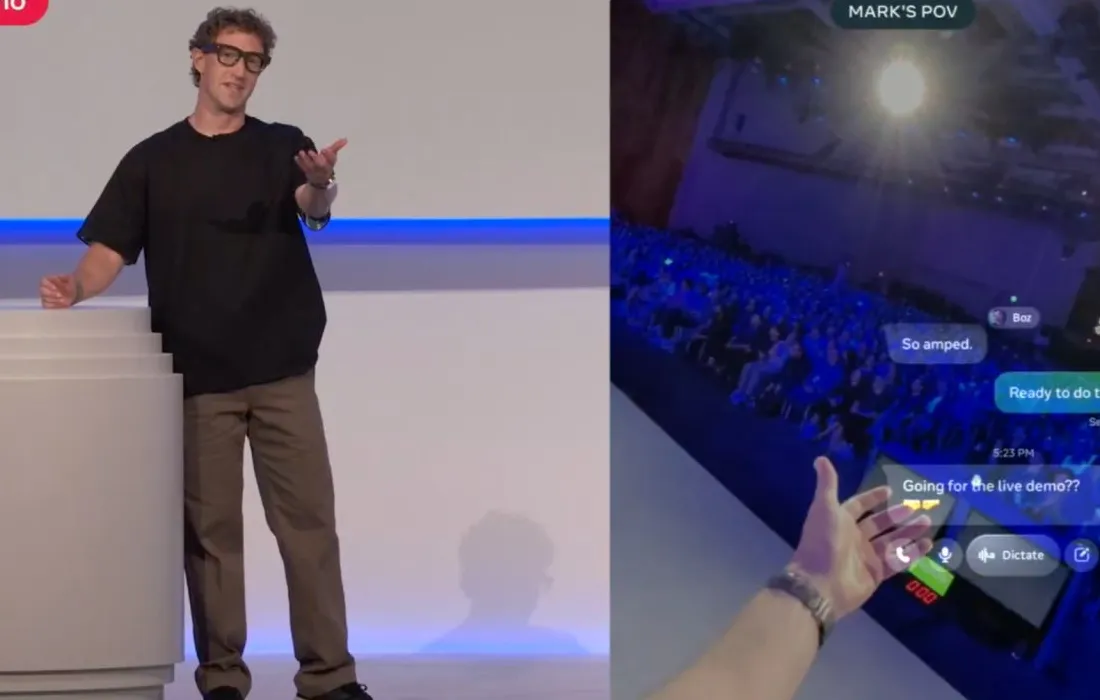 Ilustrasi perkembangan sistem operasi robotika Meta dan kecerdasan buatan untuk platform Metabot