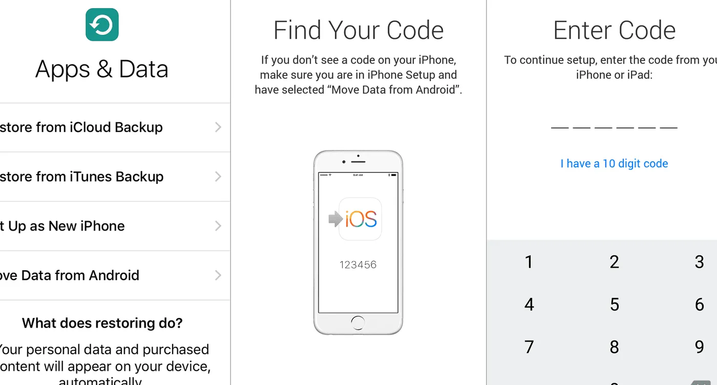 Ilustrasi proses transfer kontak dari ponsel Android ke iPhone menggunakan berbagai metode