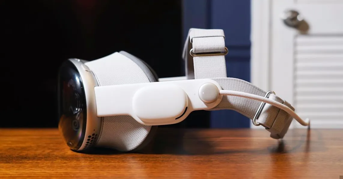 Ilustrasi konsep kacamata pintar Apple dengan desain modern dan teknologi augmented reality