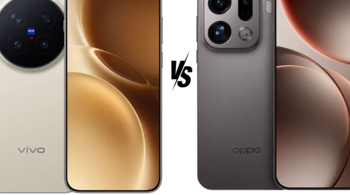 Perbandingan visual Vivo X300 Pro dan Oppo Find X9 Pro - dua smartphone flagship 2025