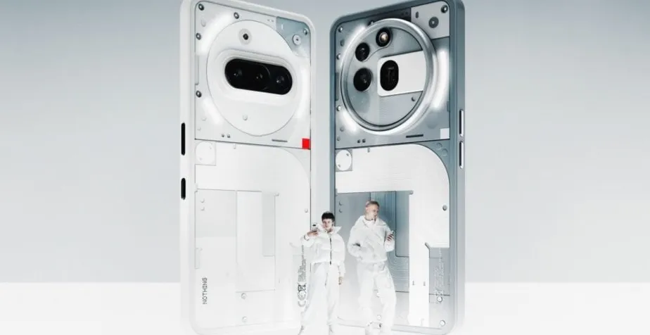 Ilustrasi antarmuka Nothing OS 4 dengan fitur Lock Glimpse pada layar kunci ponsel Nothing Phone (3a)