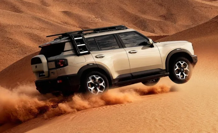 Chery Jetour Shanhai T1 AWD SUV off-road PHEV dengan desain modern dan lampu petal style