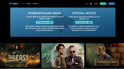 Mola TV Tutup 31 Desember 2025, Akhir Perjalanan Platform Streaming Djarum
