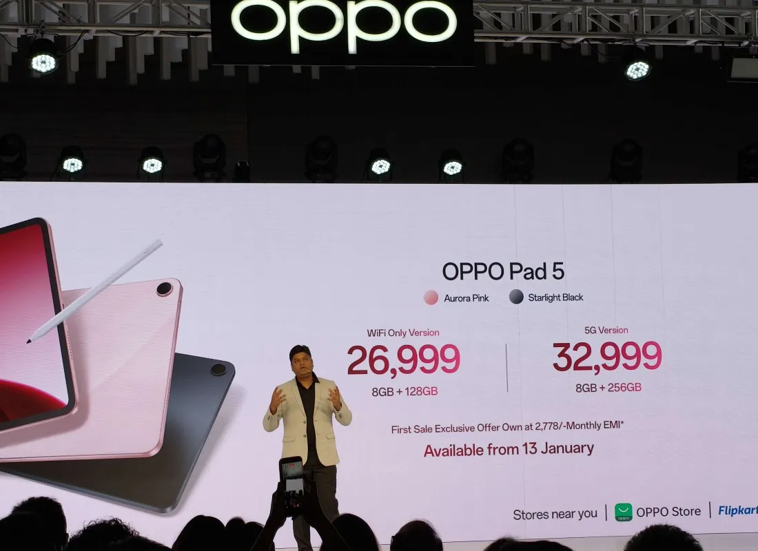 Oppo Reno15 series, Pad 5 dan Enco Buds3 Pro+ resmi meluncur di India.