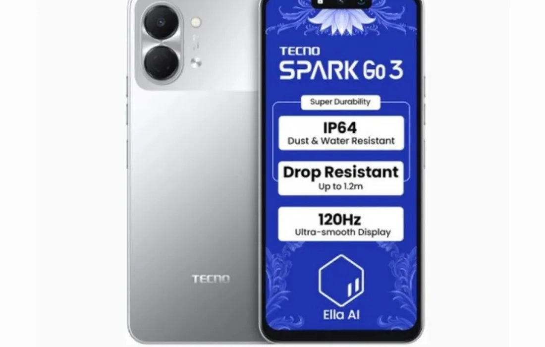 Tecno Spark Go 3 dengan layar 120Hz dan desain modern