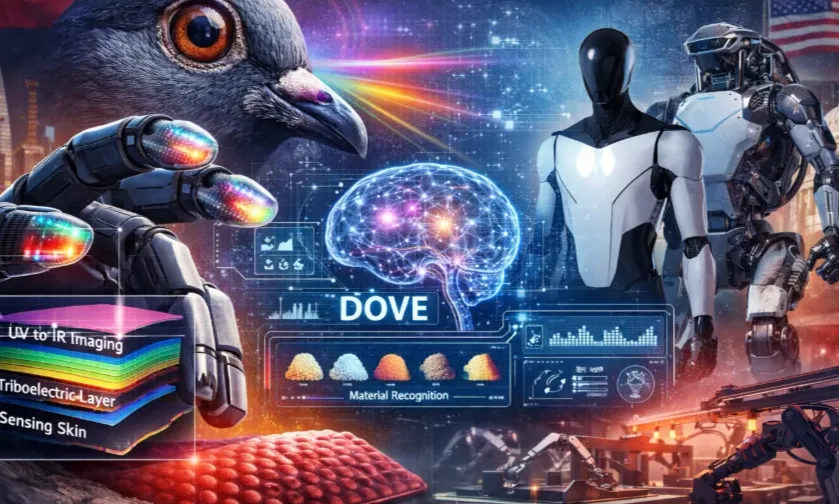 Ilustrasi sensor taktil robotik canggih SuperTac yang dikembangkan Universitas Tsinghua