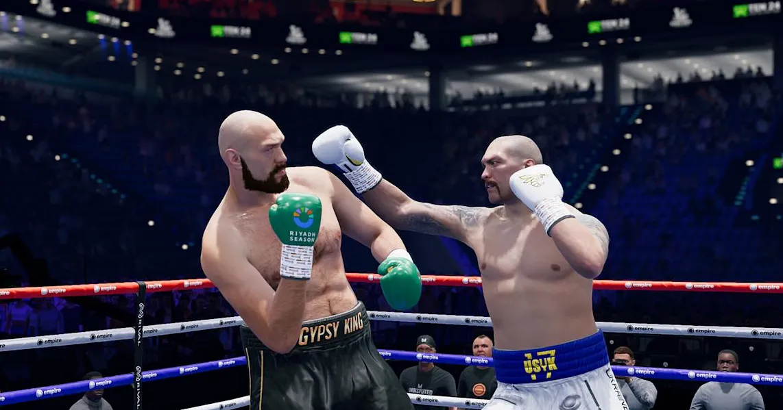 Ilustrasi jajaran game PlayStation Plus bulan Februari yang menampilkan Undisputed dan karakter game lainnya.