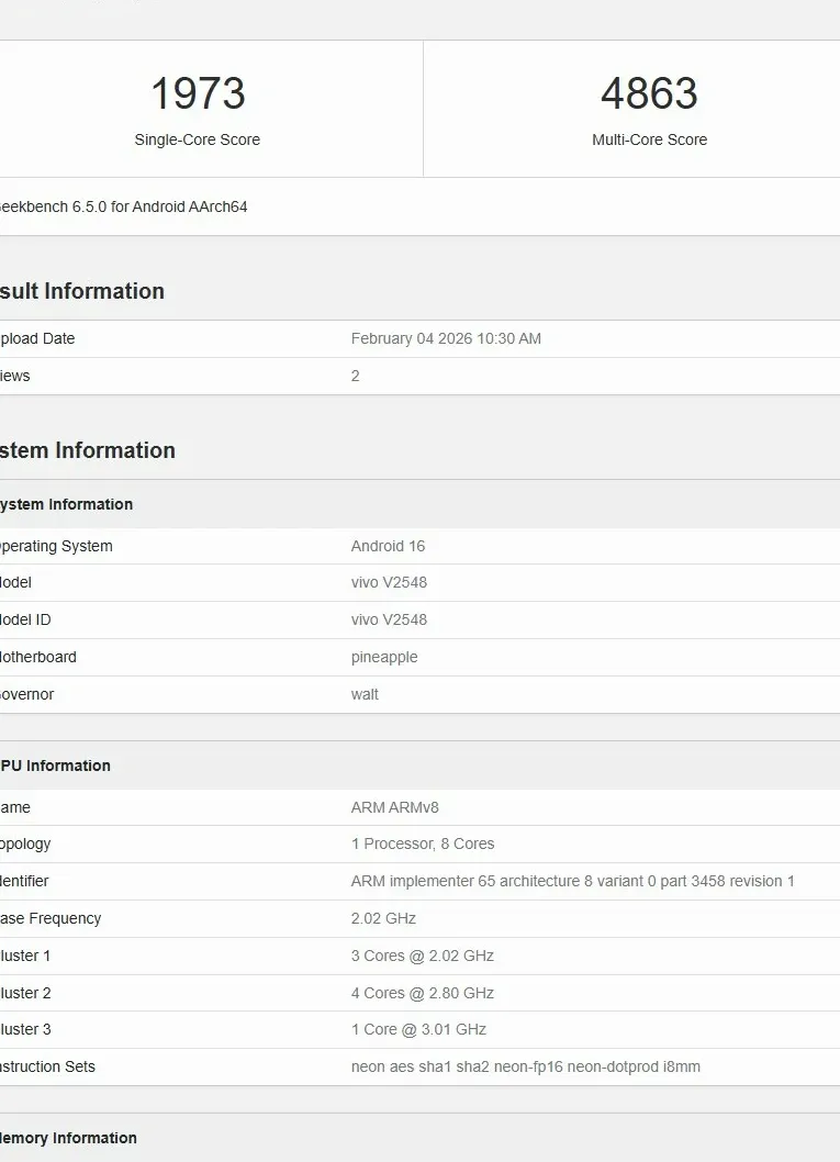Gak Main-main! Vivo V70 Elite Ngebut Pakai Snapdragon 8s Gen 3, Intip Skornya
