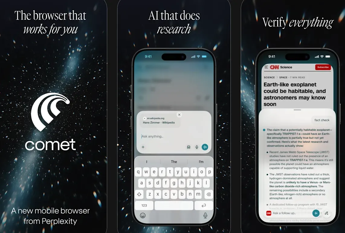 Perplexity Comet AI Browser Gratis untuk iPhone, Tapi Ada Harga Lainnya