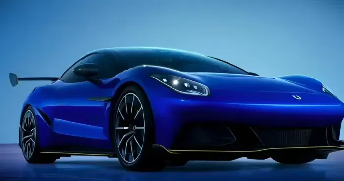 Desain konsep supercar listrik Denza Z coupe dengan bodi rendah dan aerodinamis