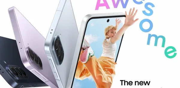 Ilustrasi smartphone Samsung Galaxy A57 dan Galaxy A37 5G dengan layar menyala