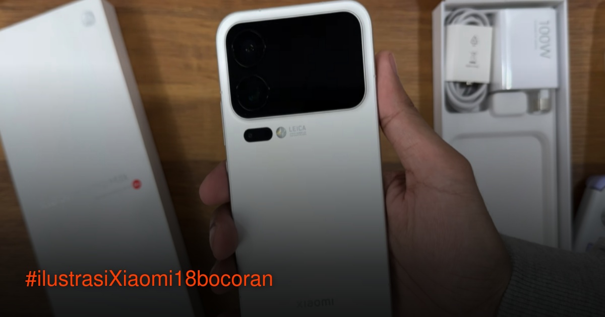 Ilustrasi konsep kamera flagship Xiaomi 18 Pro dengan lensa modular