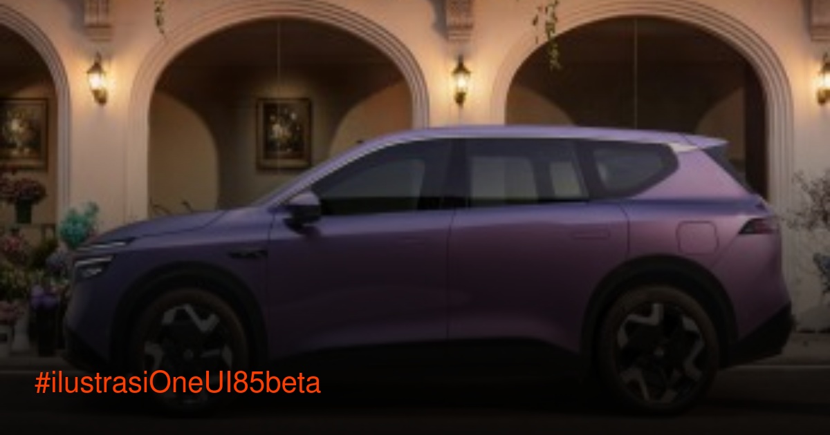 Antarmuka One UI 8.5 beta di layar ponsel Samsung Galaxy