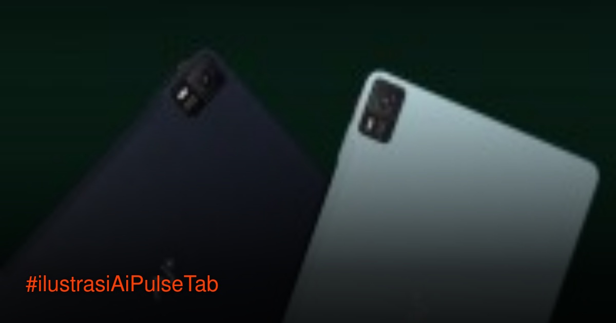 Tampilan depan tablet Ai+ PulseTab dengan layar 10,95 inci