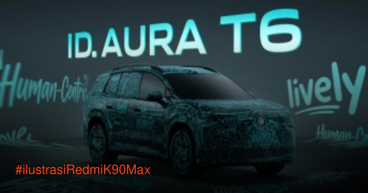 Ilustrasi smartphone gaming Redmi K90 Max dengan desain futuristik dan sistem pendingin aktif