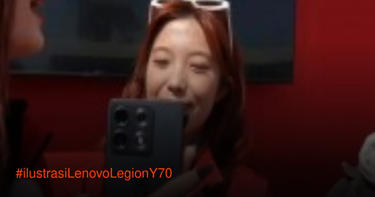 Lenovo Legion Y70 New Generation, ponsel gaming dengan desain belakang mirip Motorola dan logo Legion besar