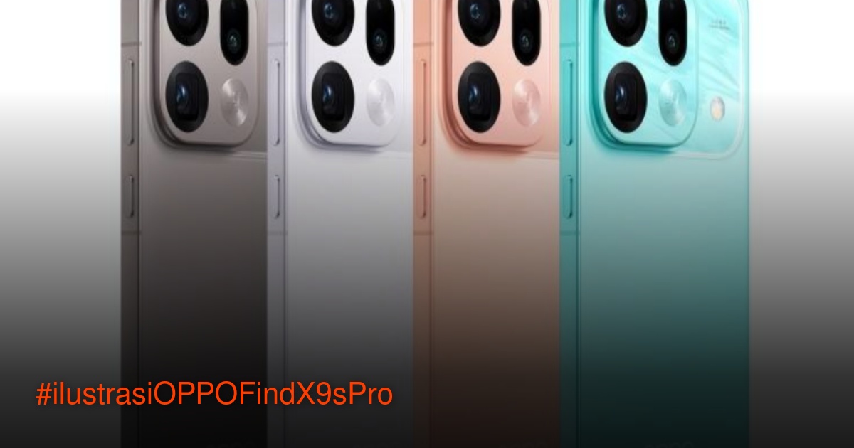 OPPO Find X9s Pro smartphone dengan desain premium dan kamera belakang multi-lensa