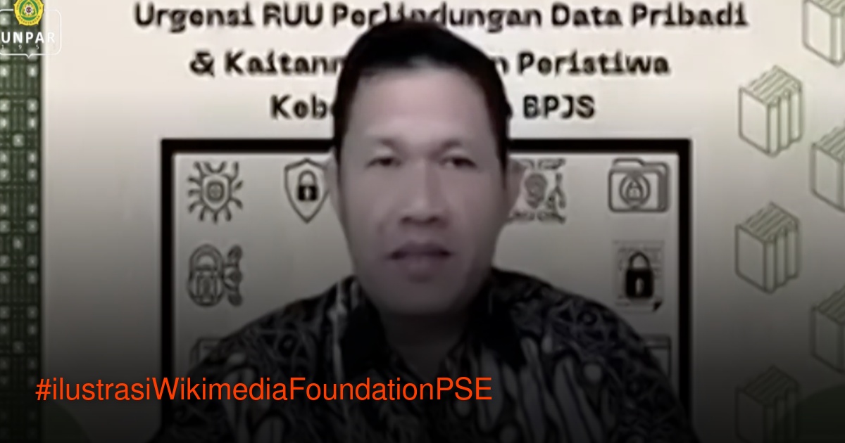 Ilustrasi logo Wikipedia dan bendera Indonesia terkait aturan PSE
