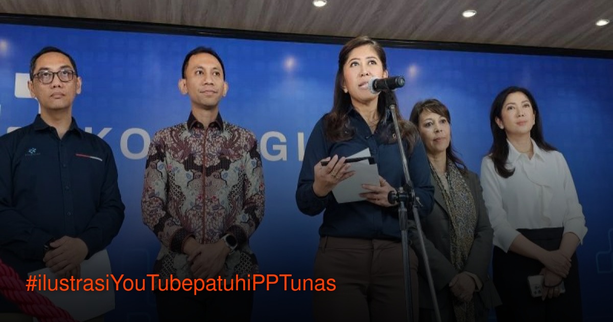 Menteri Komunikasi dan Digital Meutya Hafid saat konferensi pers