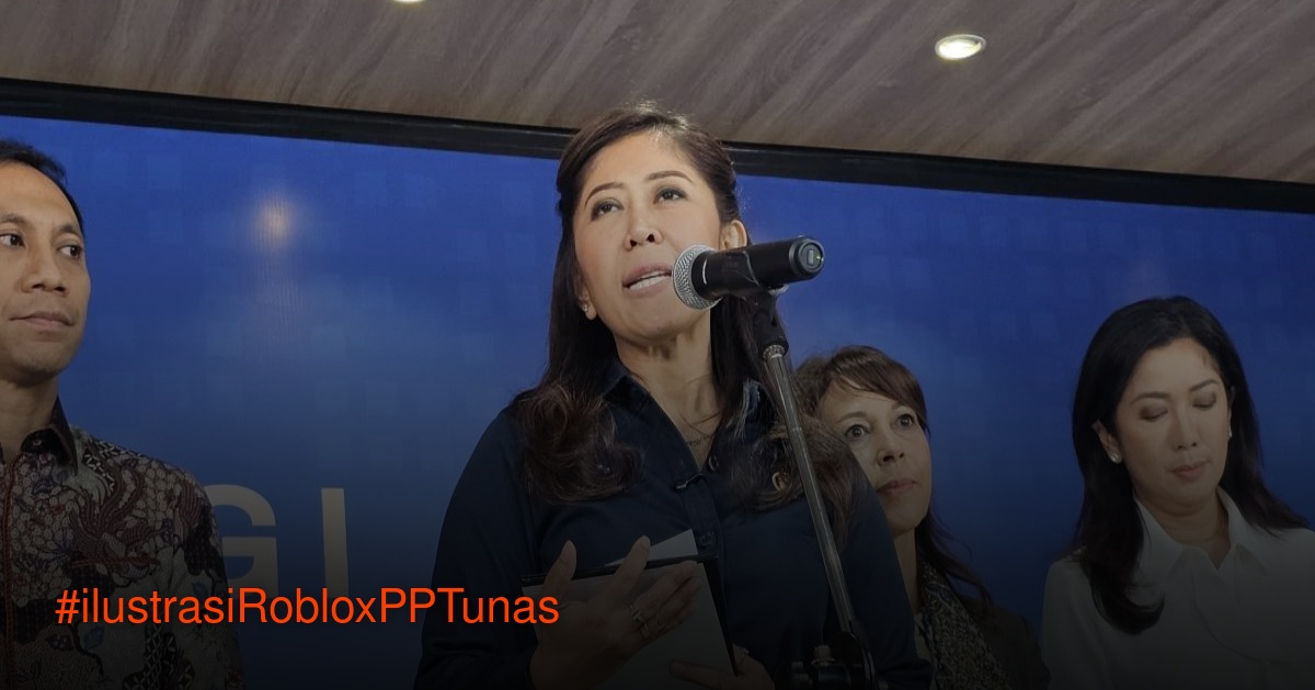 Menteri Komunikasi dan Digital Meutya Hafid saat konferensi pers