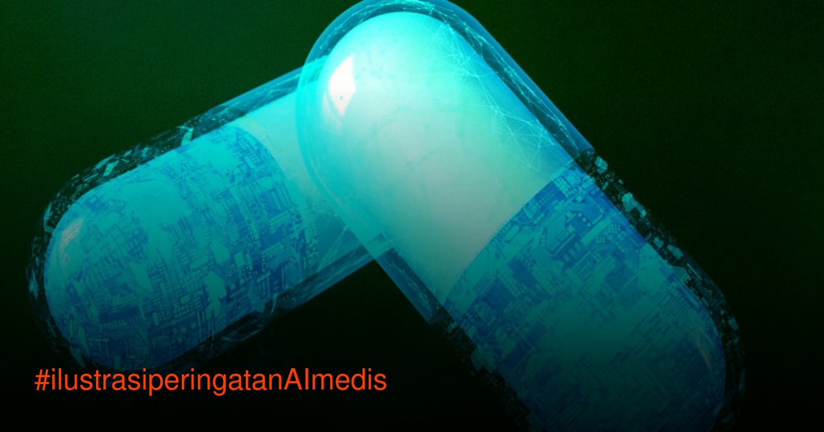 Ilustrasi peringatan jurnal Nature Medicine tentang risiko AI di bidang medis