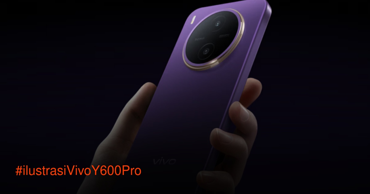 Vivo Y600 Pro tampak depan dengan layar besar