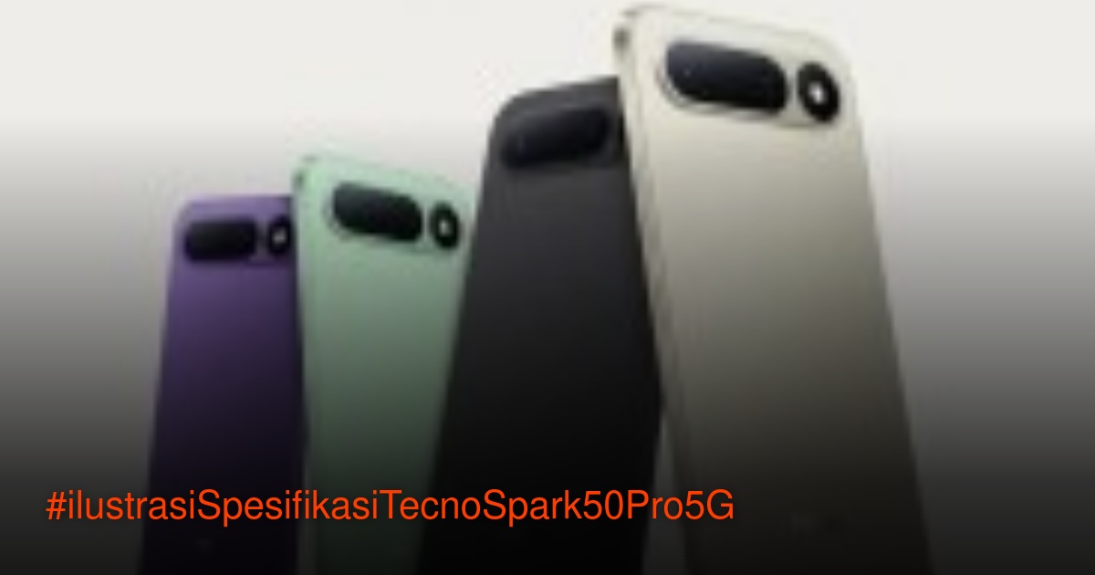 Ilustrasi bocoran spesifikasi Tecno Spark 50 Pro 5G