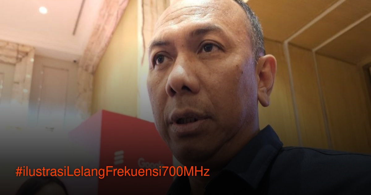 Ilustrasi spektrum frekuensi 700 MHz dan 2,6 GHz untuk jaringan seluler Indonesia tahun 2026