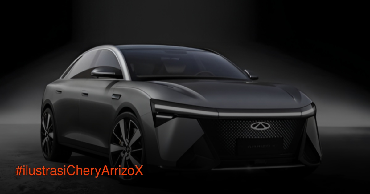 Chery Arrizo X konsep di Beijing Auto Show 2026 dengan desain aerodinamis