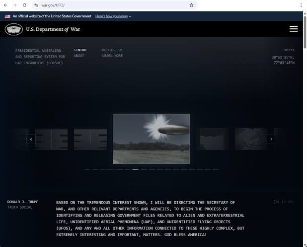 Pentagon Tiba-tiba Rilis File UFO di Situs Baru, Ini Isinya