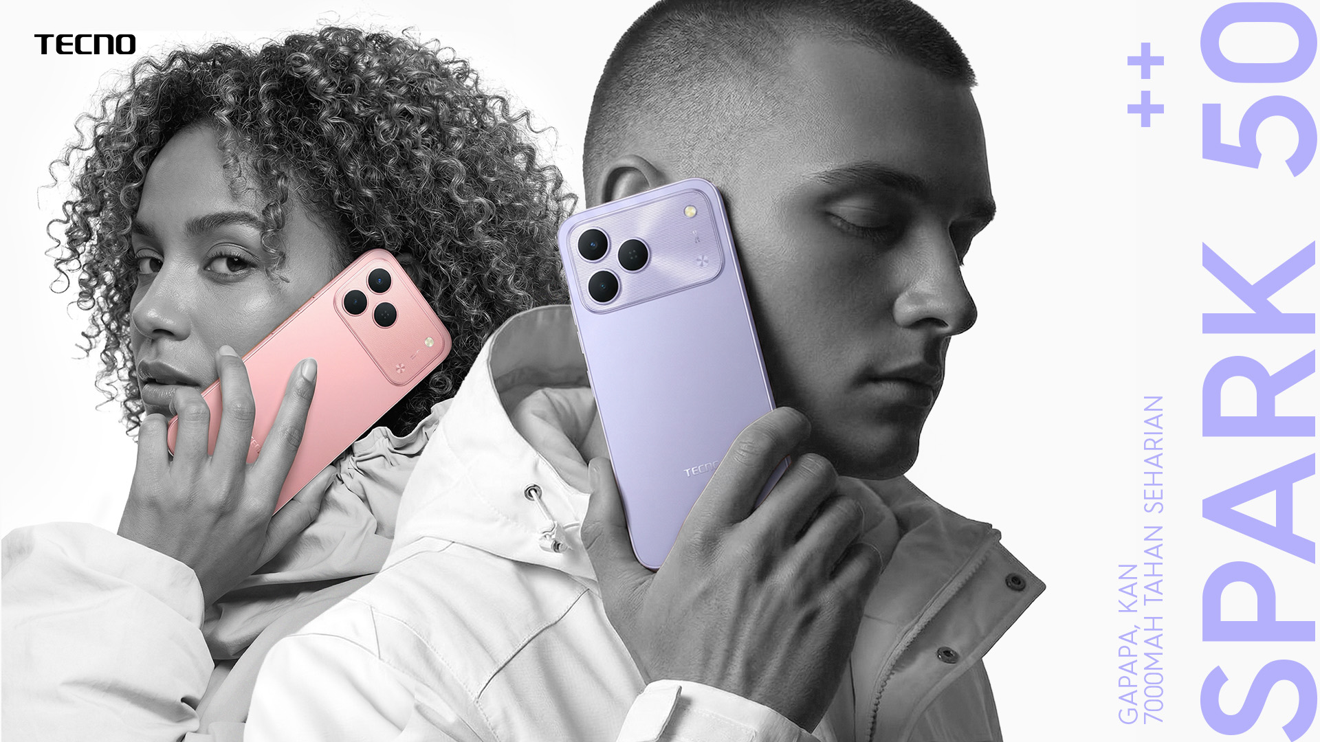 TECNO SPARK 50 Resmi di Indonesia, Baterai 7000mAh Tahan Seharian