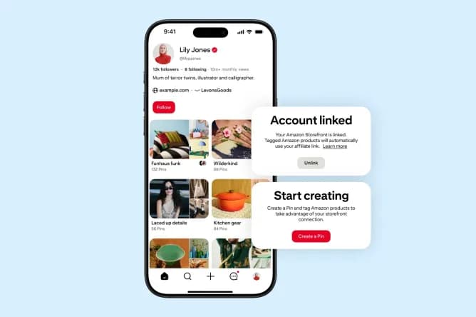 Pinterest Integrasikan Amazon Storefront untuk Kreator