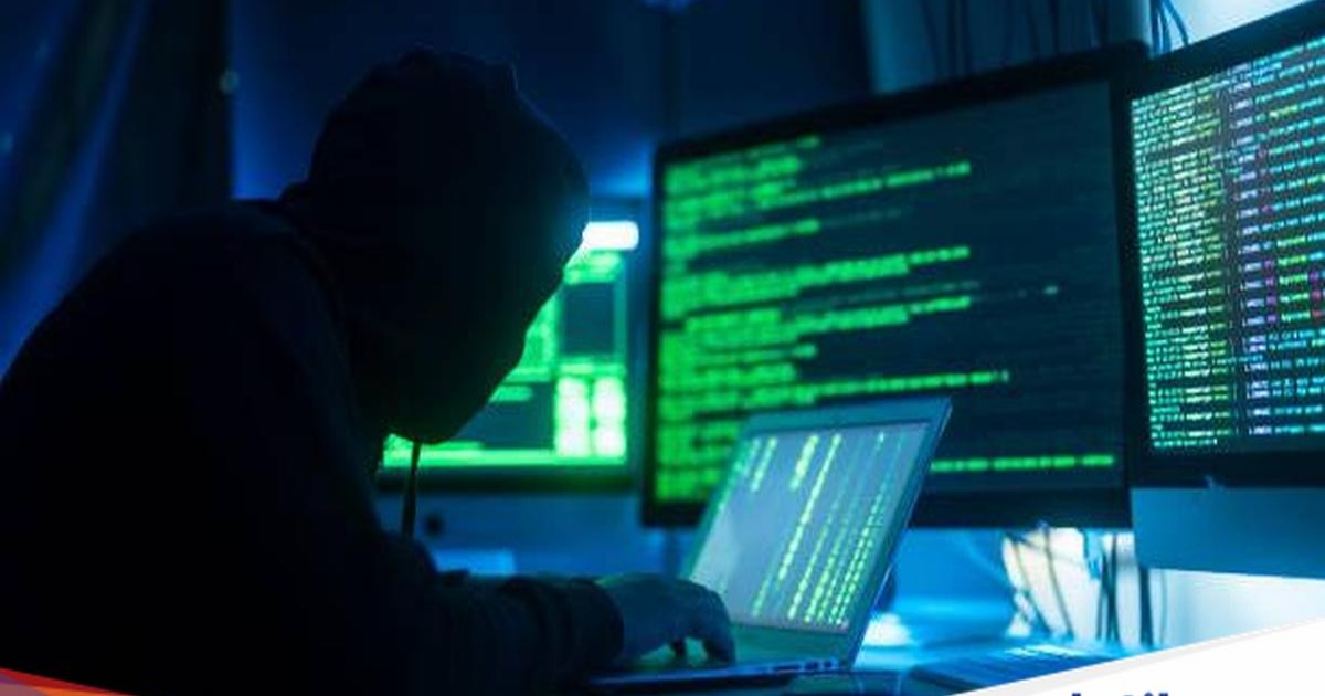 Ilustrasi serangan siber ransomware oleh kelompok hacker